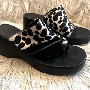 Animal print sandal